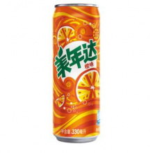 美年达橙味高罐330ml（12罐）6月